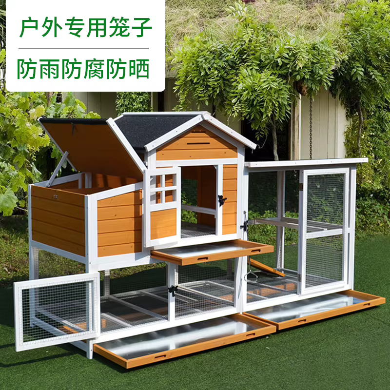 Casa para Pollos al Aire Libre Grande - Galpón de Palomas - Caja para Gatos - Refugio para Perros y Aves — imagen 4
