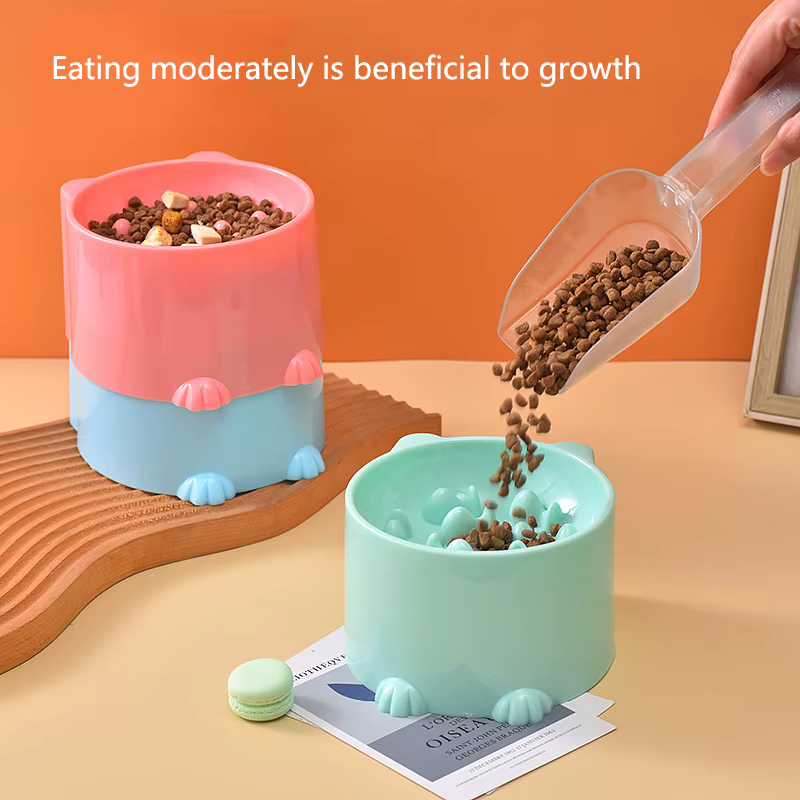 Comida Lenta para Perros y Gatos: Desecho con Soporte Cervical - Plato de Rompecabezas contra Engullidos Rápidos para Prevenir la Dilatación — imagen 2