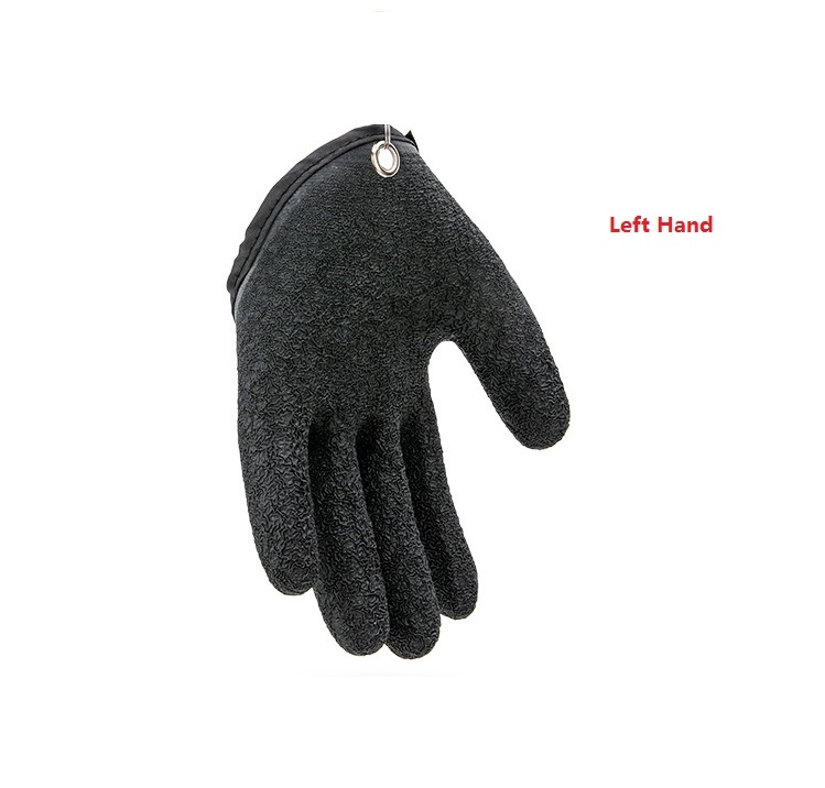 Fishing Gloves Anti-Slip Protect Hand From Puncture Scrapes Fisherman Professional Catch Fish Latex Hunting Gloves Left Right — image 22