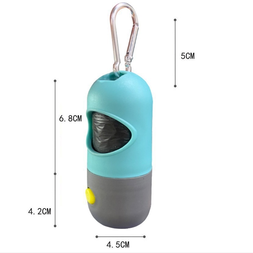 Multi functional LED with light pet garbage bag cat and dog dispenser toilet bag pill cleaning product — image 2