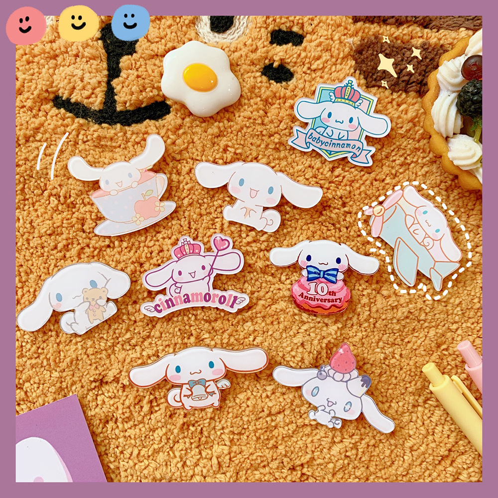Broche de Acetato Corte y Creativo con Pupita de Cartón Adorables para Niñas Accesorios para Ropa Bolsos Pendientes — imagen 1