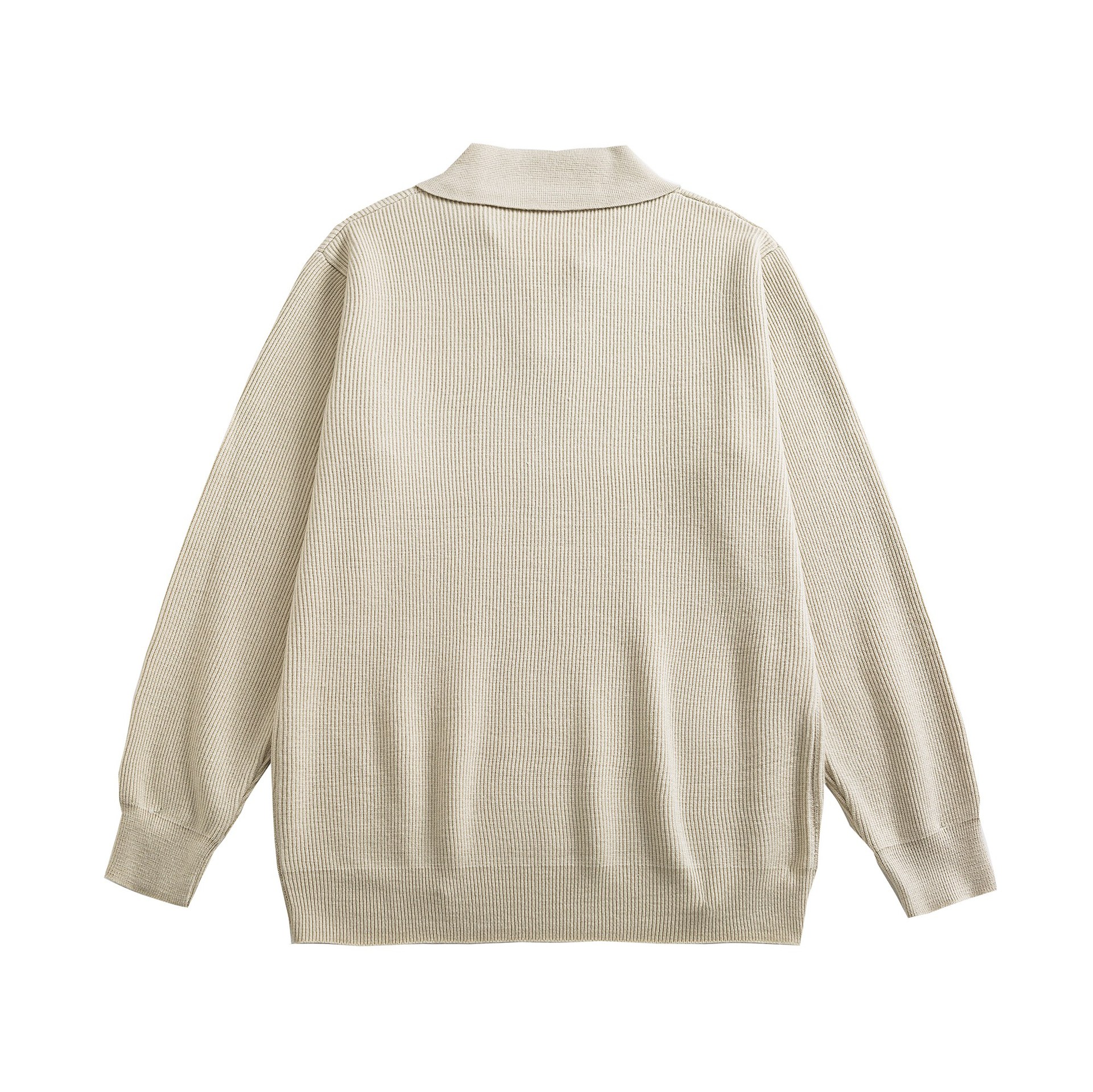 Solid Color Seagull Collar Pullover Sweater Loose Casual Knitwear — image 3