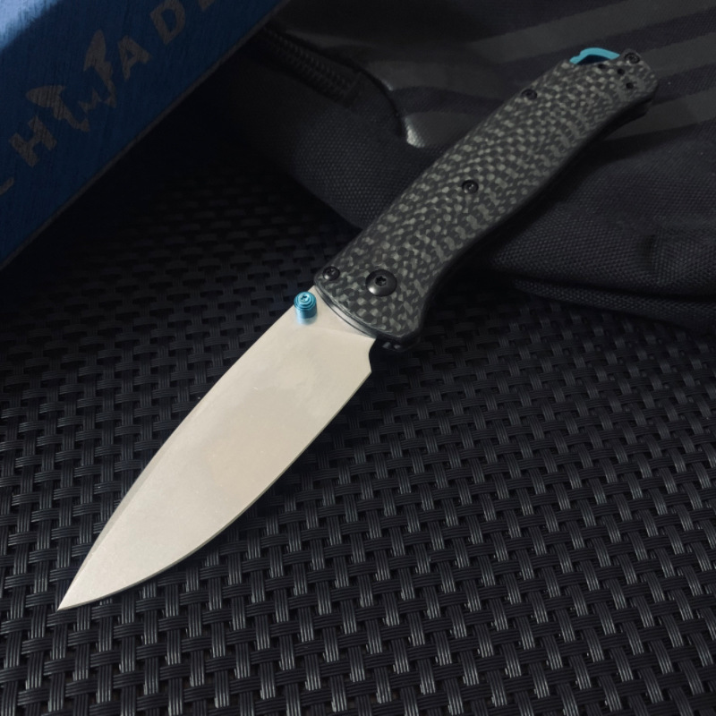 Cuchillo de plegado Butterfly 535533 con mango de fibra de carbono de alta gama para supervivencia al aire libre, utilidad portátil y pesca — imagen 7