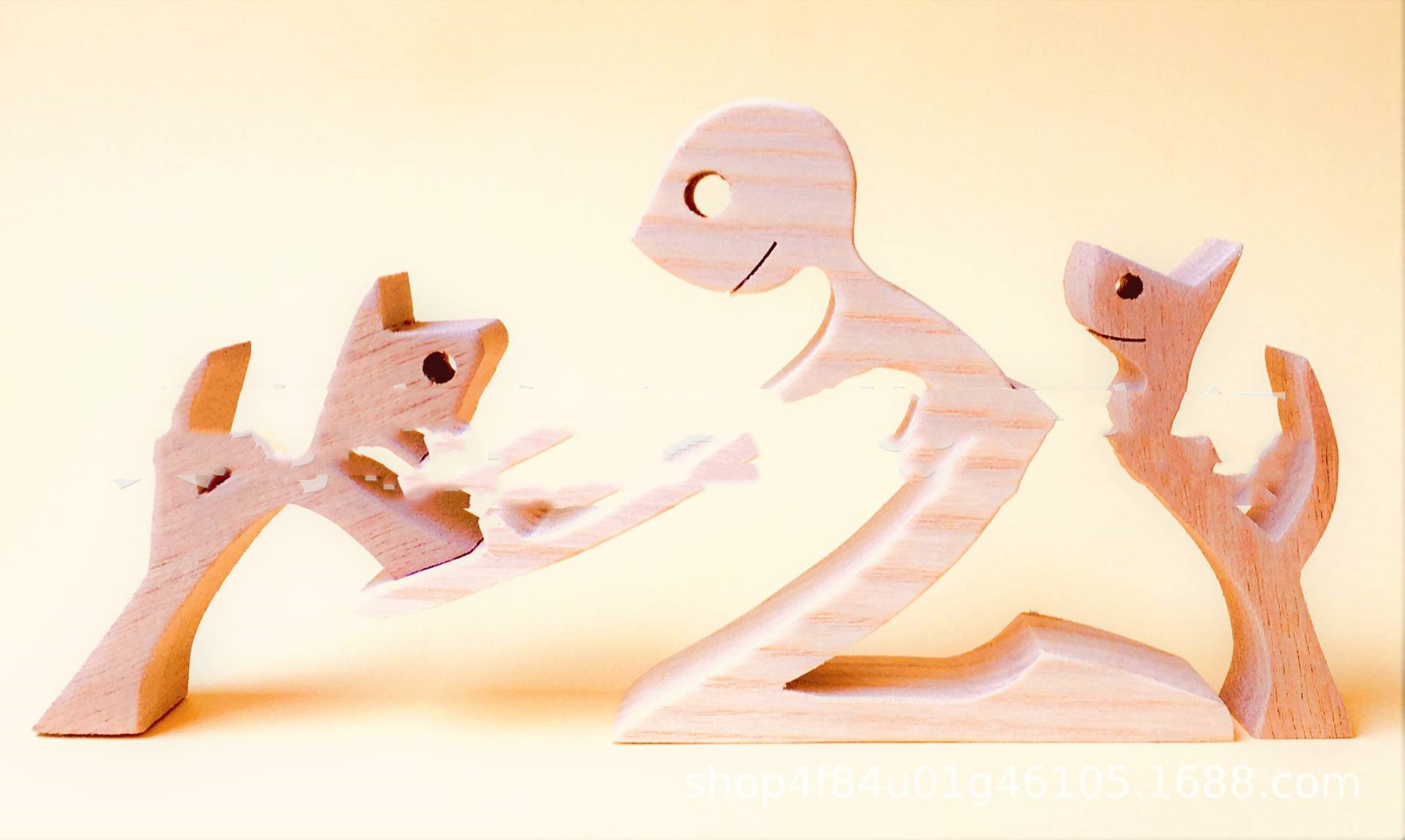 Escultura de Madera para Decoración de Hogar con Perro y Dueño - Regalo de Navidad para Amantes de los Animales — imagen 9