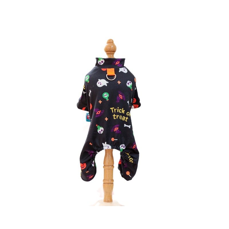 Ropa de Compañero para Perros y Gatos: Vestimenta de Halloween Floral Cómica para el Hogar — imagen 6