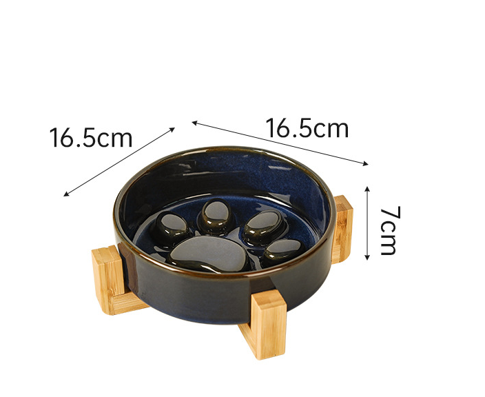 Kiln-changing ceramic pet cat bowl basin dog bowl drinking bowl — image 5