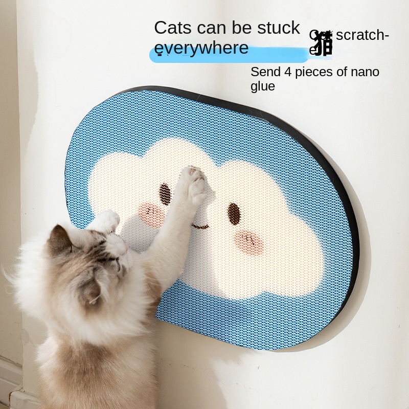 Cat Scratcher Wall Mount Durable Non-Shedding Anti-Scratch Sofa Protector Vertical Adhesive Corrugated Paper Cat Toy — image 3