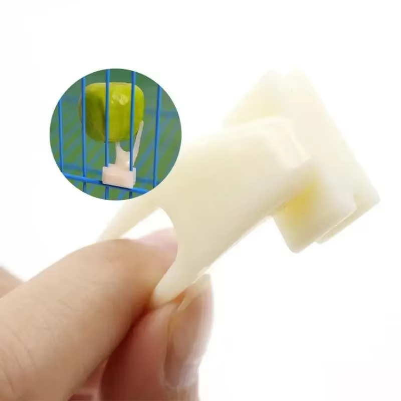 5pcs Tenedores para Fruta de Jaula para Aves en Material PP Duradero, Accesorios de Alimentación para Loros, Soporte de Snacks para Aves — imagen 3
