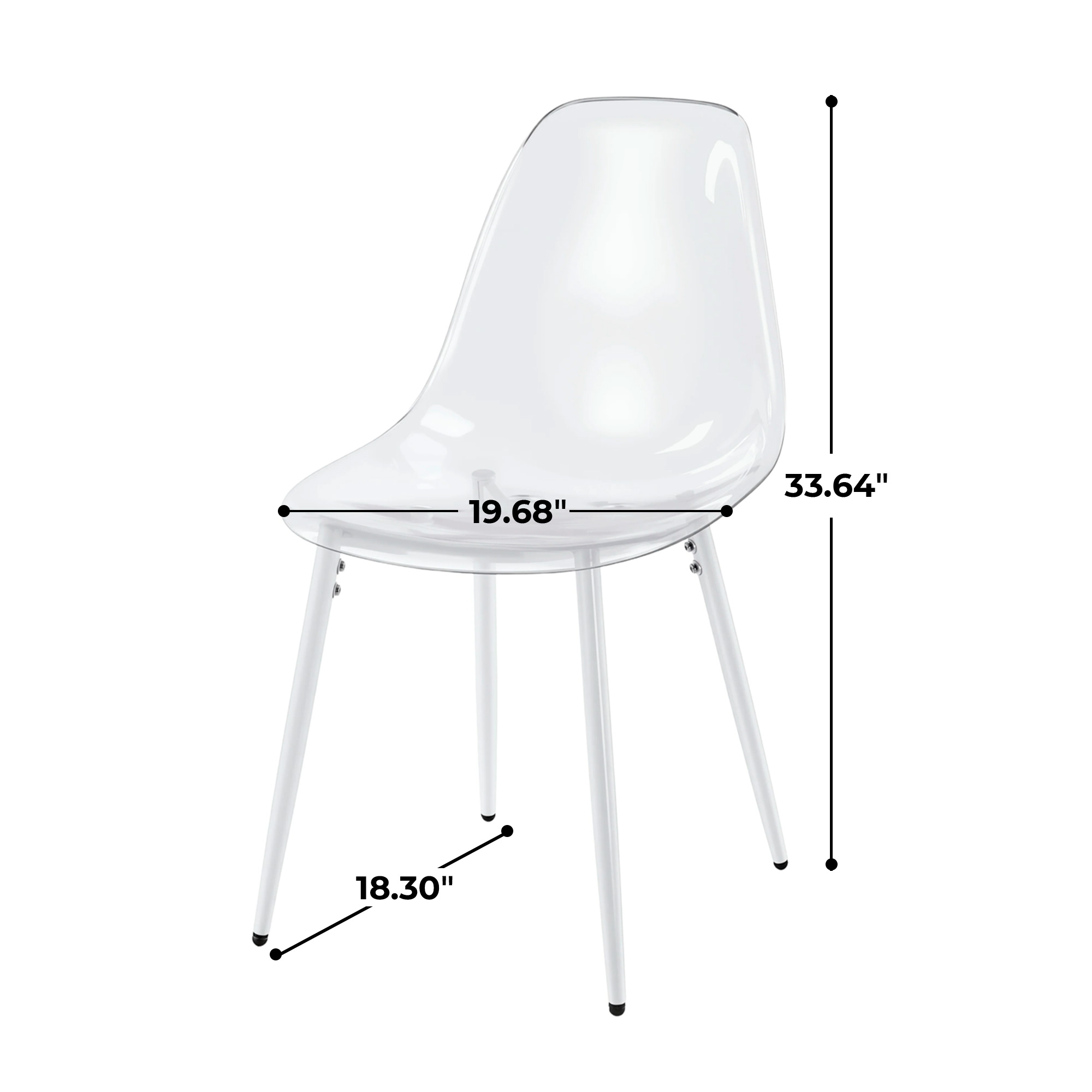 PET CHAIR 4PCS WHITE — image 2