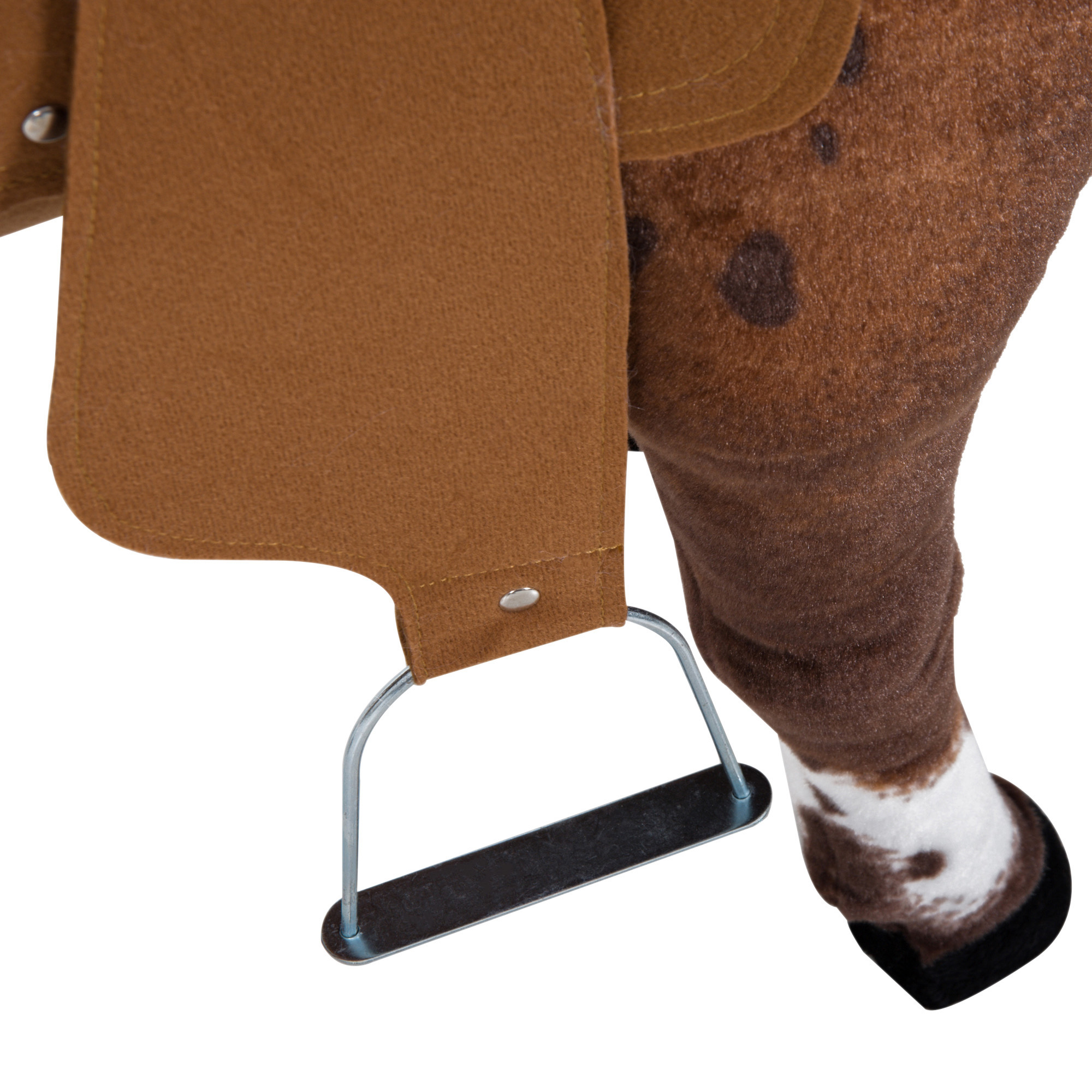 Sound-Making Ride On Horse for Toddlers 3-5, with Neighing and Galloping Sound, Stuffed Animal Horse Toy for Kids with Padding, Soft Feel, Brown — image 5