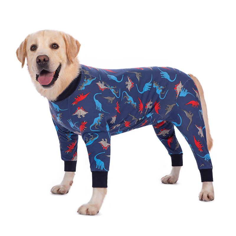 Medium and large dog pet clothing thin design belly protection weaning and sterilization suit — image 7