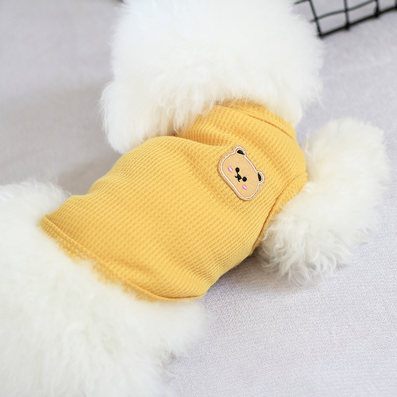 Thin Sleeveless Vest Small Dog Teddy Pomeranian Bears Pet Cat Dog Clothes — image 2