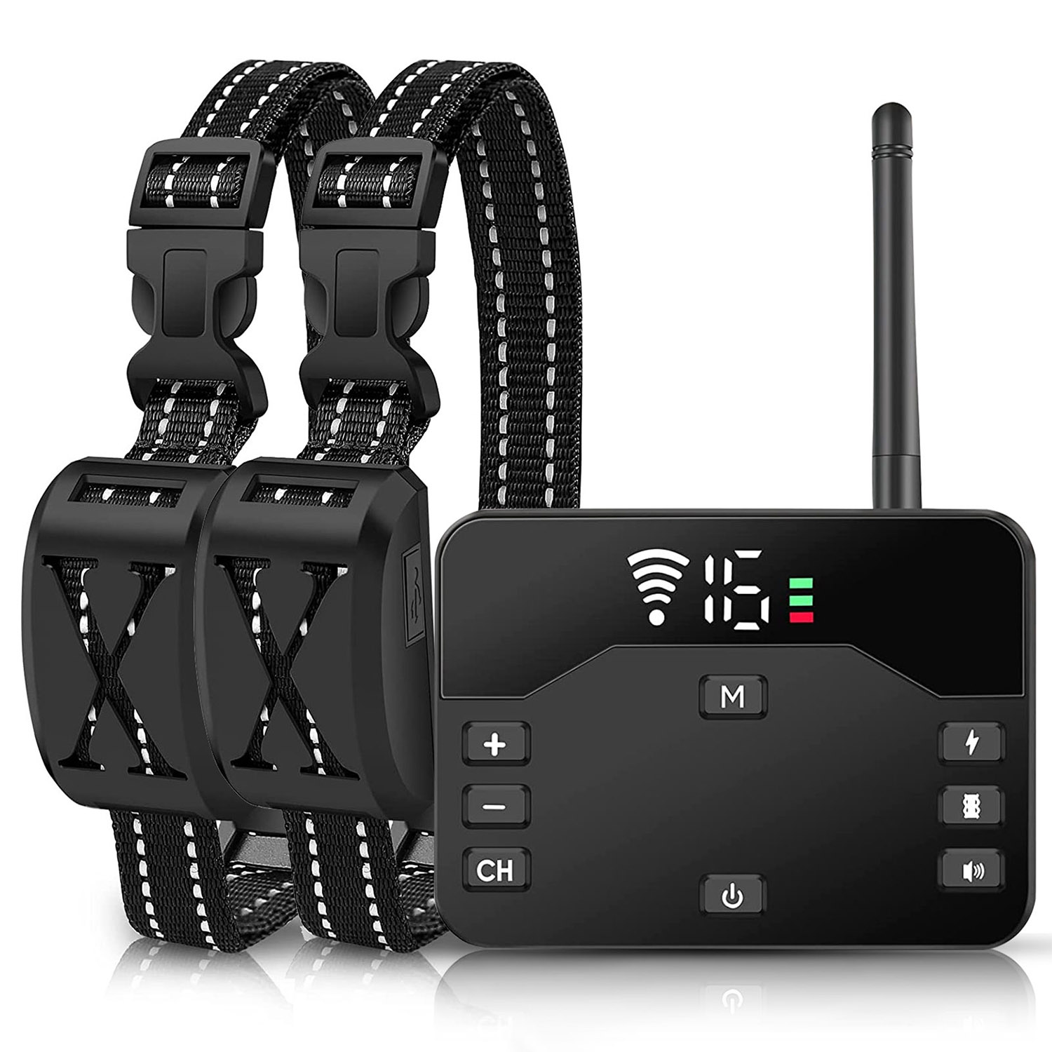 Cerca Eléctrica Inalámbrica para Perros 2 en 1 a Prueba de Agua, Sistema de Contención con Descarga para Mascotas, Collar de Entrenamiento Eléctrico con 2 Collares Receptores Para Perros Pequeños, Medianos y Grandes — imagen 11