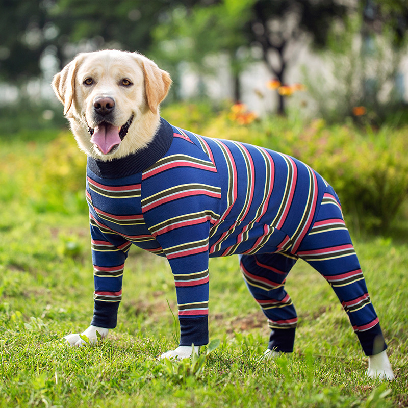 Medium and large dog pet clothing thin design belly protection weaning and sterilization suit — image 19