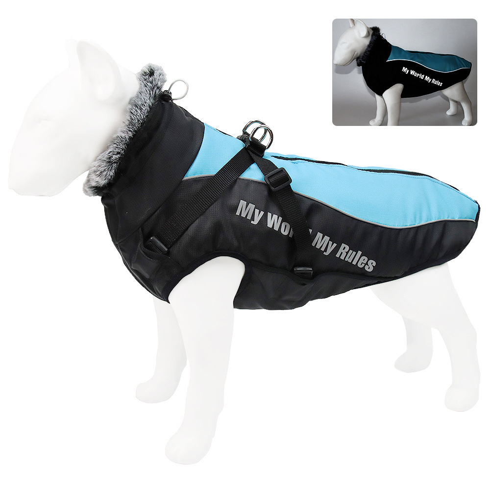 Ropa para Mascotas Grande Caliente Reflectante Chaquetas de Perro Ropa de Algodón para Mascotas — imagen 7