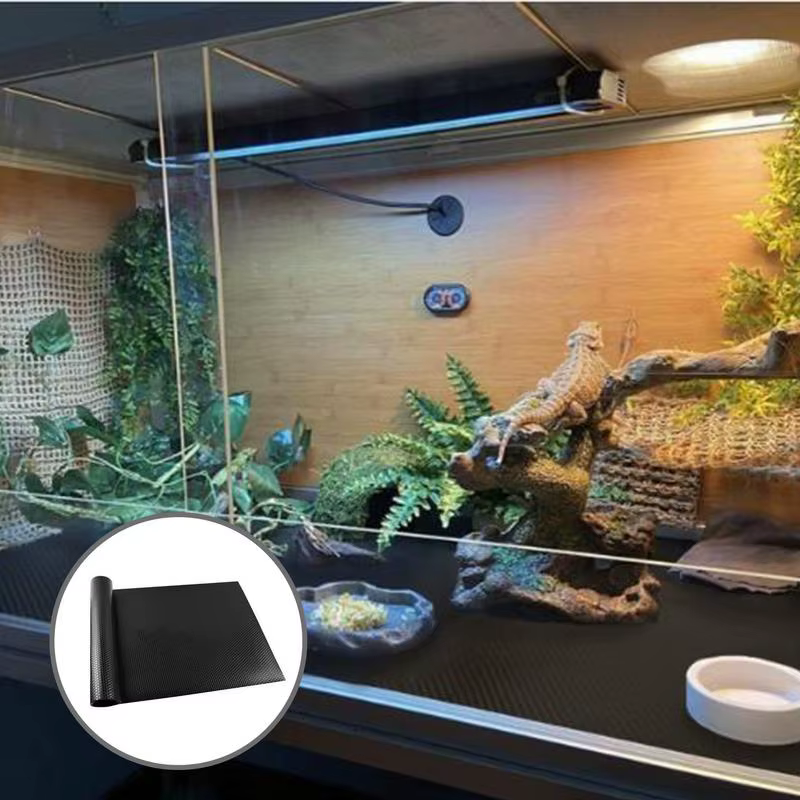 Reptile Carpet Terrarium Liner Bedding Reptile Substrate Mat Safe And Comfortable Reptile Cage Mat For Snake Gecko Lizard — imagen 3