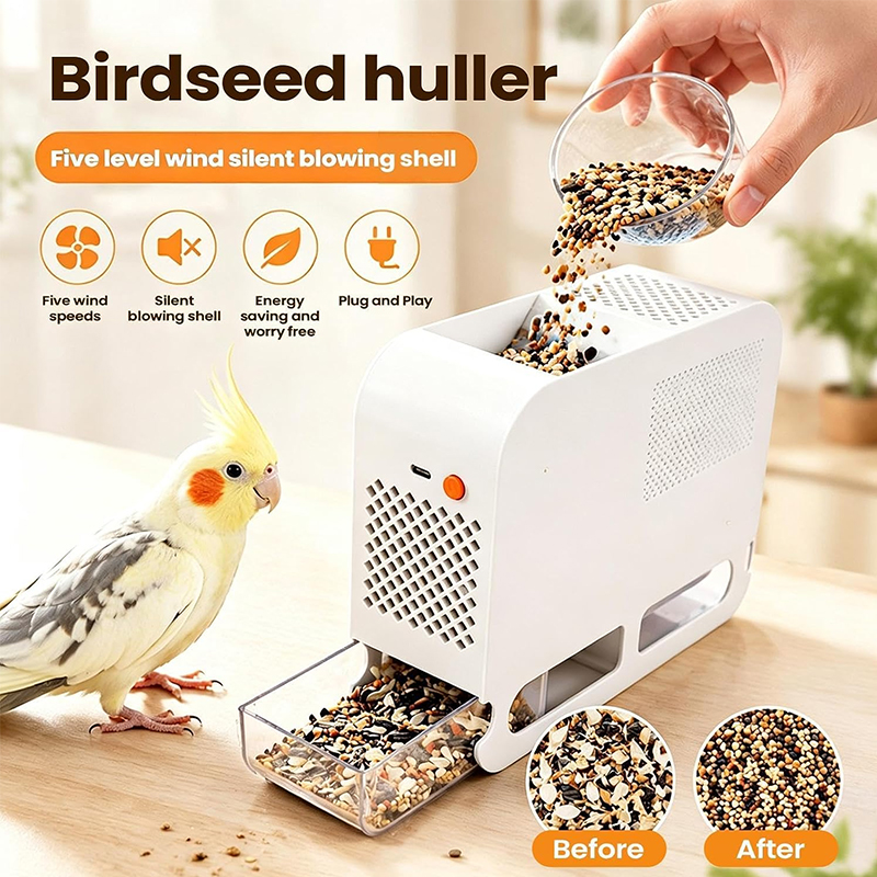 Electric Bird Seed Shell Remover – Adjustable Speed, Easy Clean Peeling Machine — image 8