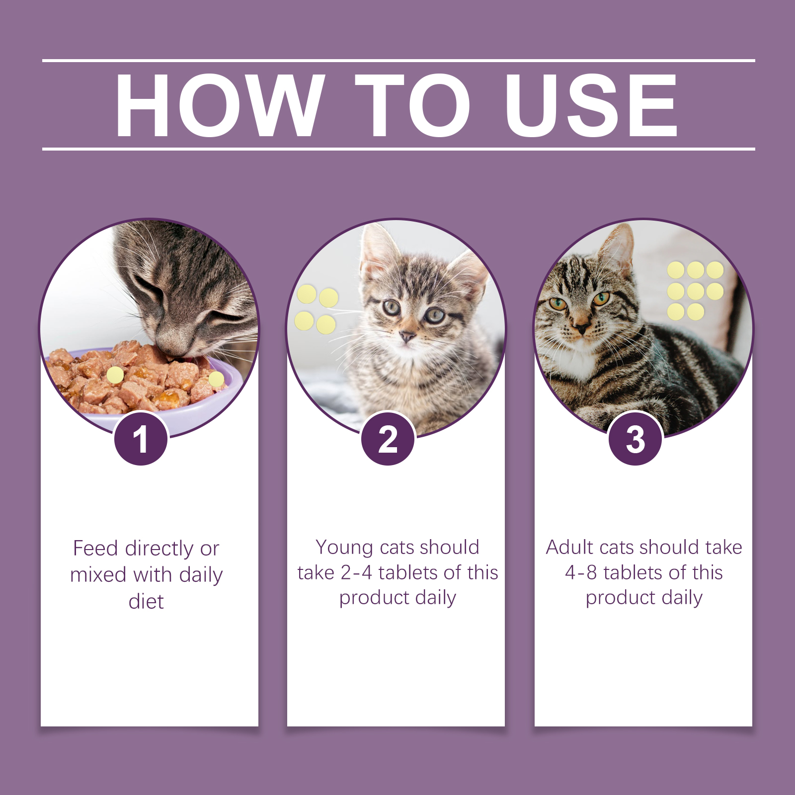 Compound Taurine Tablets For Cats Nutritional Supplement Multi-Dimensional Taurine Tablets For Cats — image 8