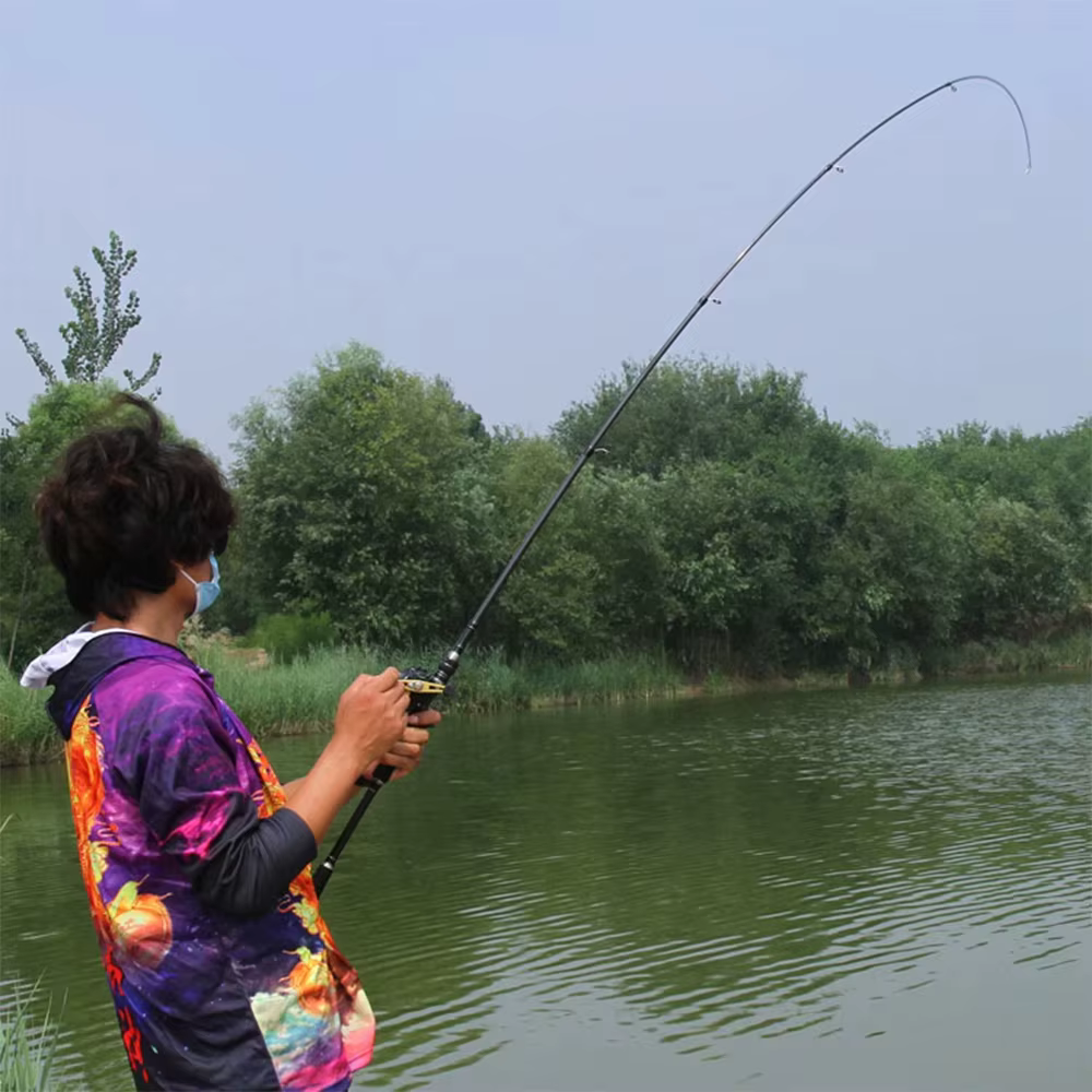 Outdoor Trout Fishing with Spinning Shuttle Type Ultra Light Carbon Fiber Portable Telescopic Fishing Rod, Lure Throwing Rod — image 5