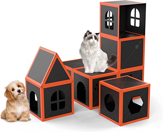 Cardboard Cat House Scratcher Breathable Pet Foldable Cat Toys And House For Cats — image 2
