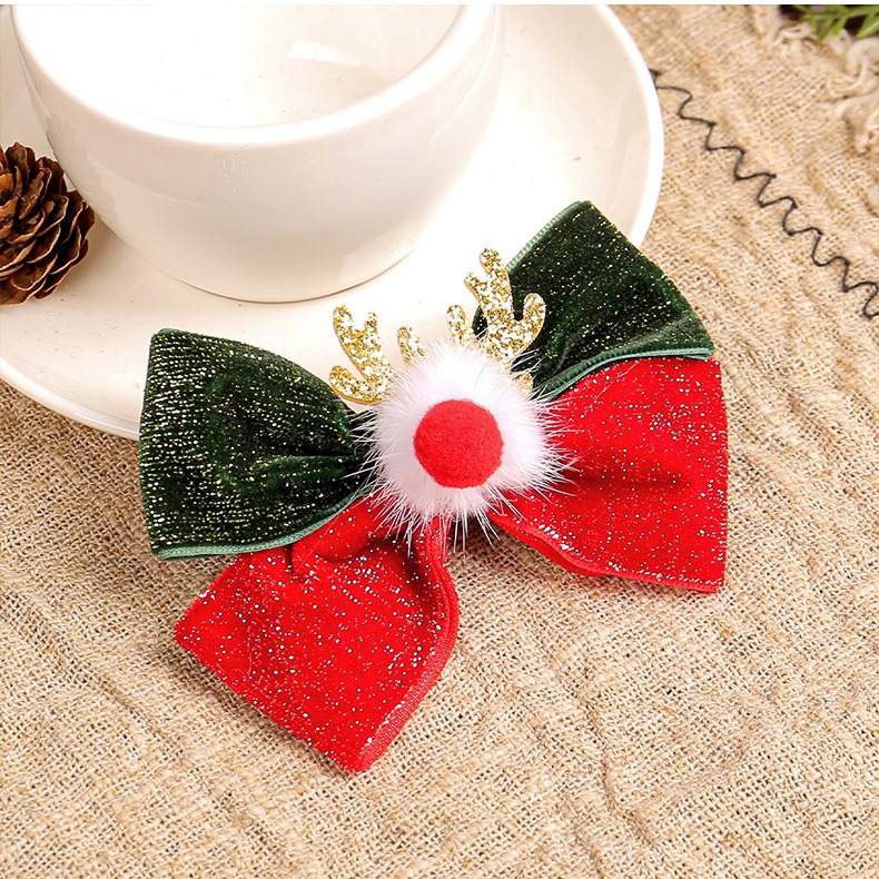 Cinta de Cabello con Cola de Venado Navideño - Adorno para Pájaros Exóticos — imagen 2