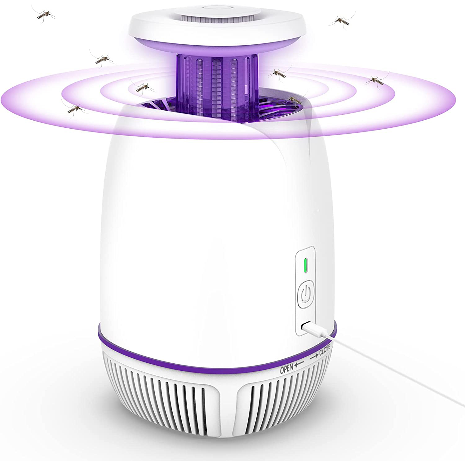 Plug-in Mosquito Zapper For Summer Max 1076Sq.Feet Range Electric Fly Zapper With 3 Modes Mosquito Killer Lamp For Indoor Outdoor — image 1