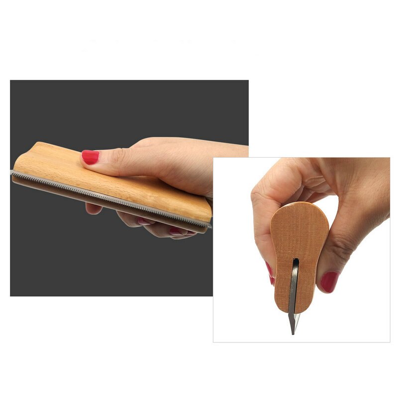Pincel de madera para el cuidado del pelaje con función deshuesante, herramienta profesional para perros de madera — imagen 6
