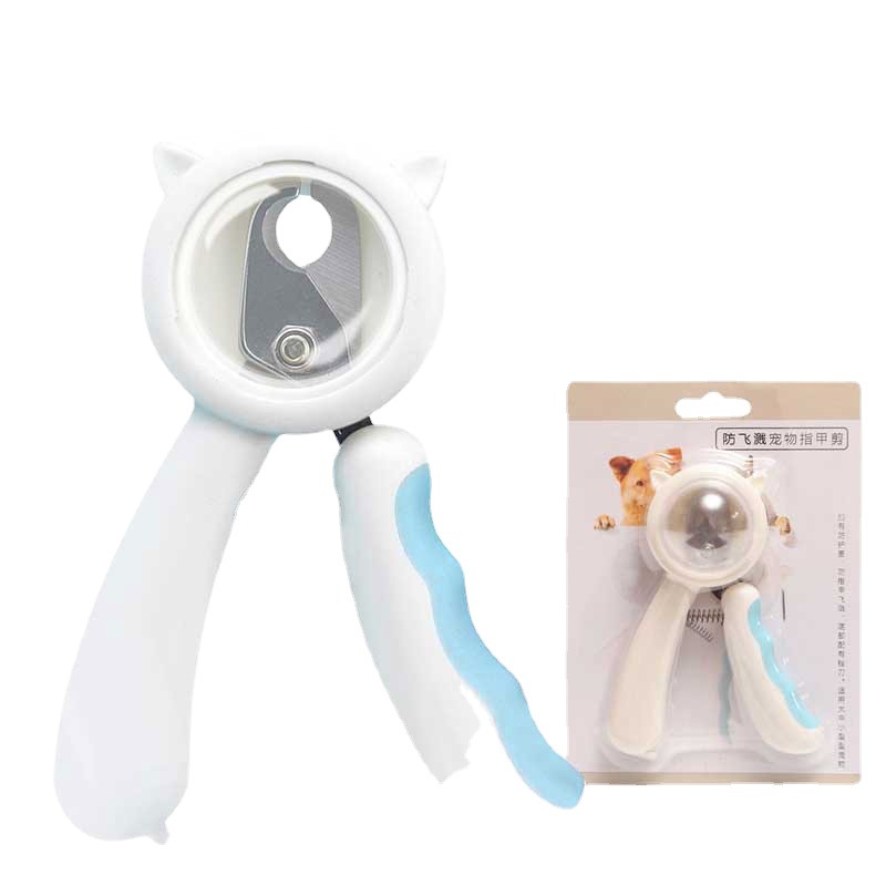 Pet Nail Clipper Stainless Steel Splash-proof Cat Nail Clipper Cleaning Grooming Pet Nail Clipper — image 3