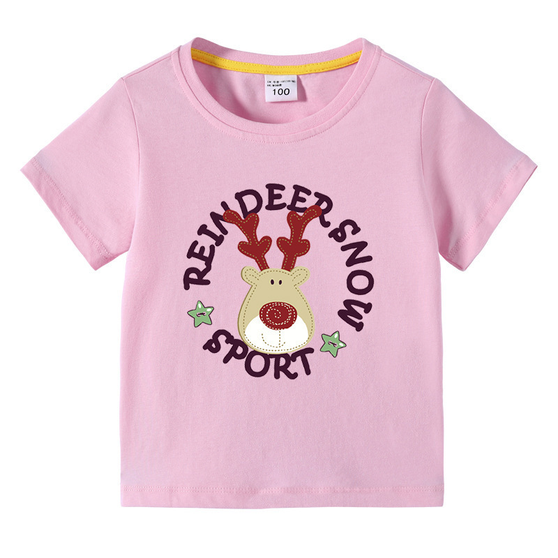 Christmas Deer Children's Summer Clothes Short Sleeves — image 6