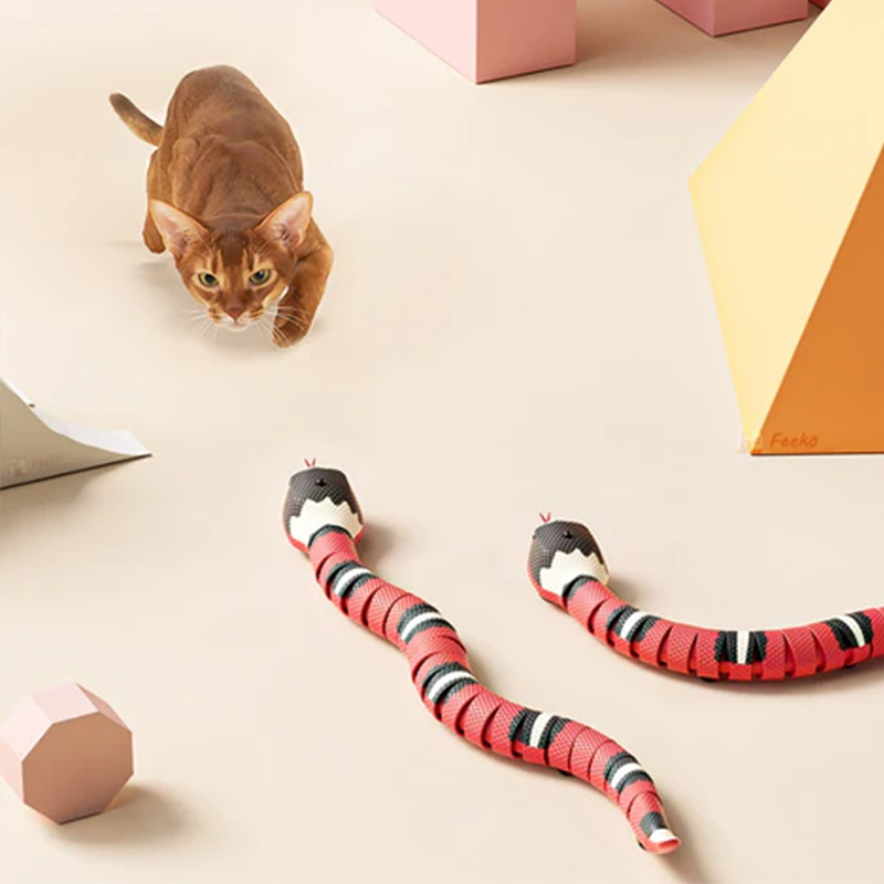 USB Rechargeable Interactive Cat Toy with Smart Sensing, an Automatic Electronic Snake for Kittens' Indoor Play — image 7
