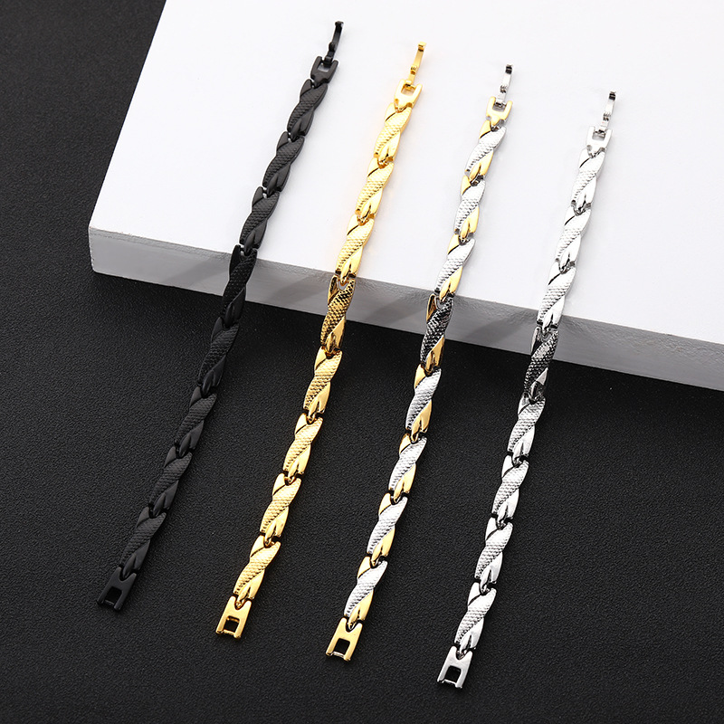 Cinturón de Oro con Diseño Dragón Geométrico para Hombre y Mujer - 7mm Ancho, Acero Inoxidable y Titanio — imagen 2