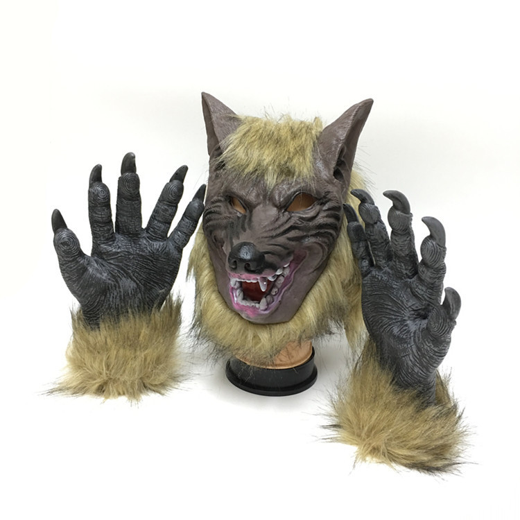 Disfraz de Máscara de Diablo de Halloween con Cara de Lobo Completa — imagen 1