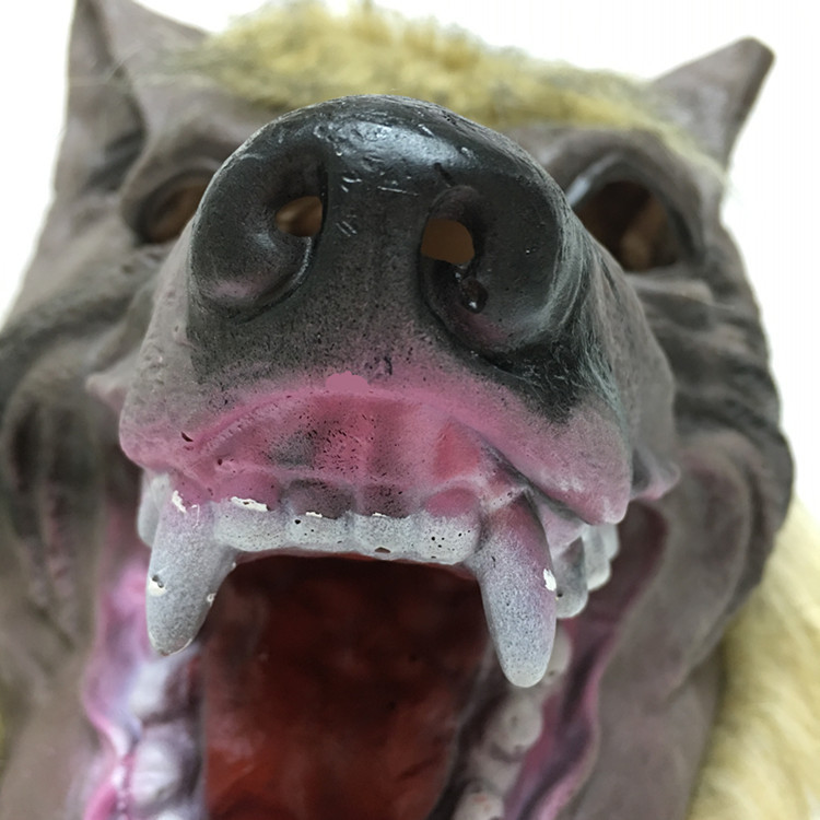 Disfraz de Máscara de Diablo de Halloween con Cara de Lobo Completa — imagen 5