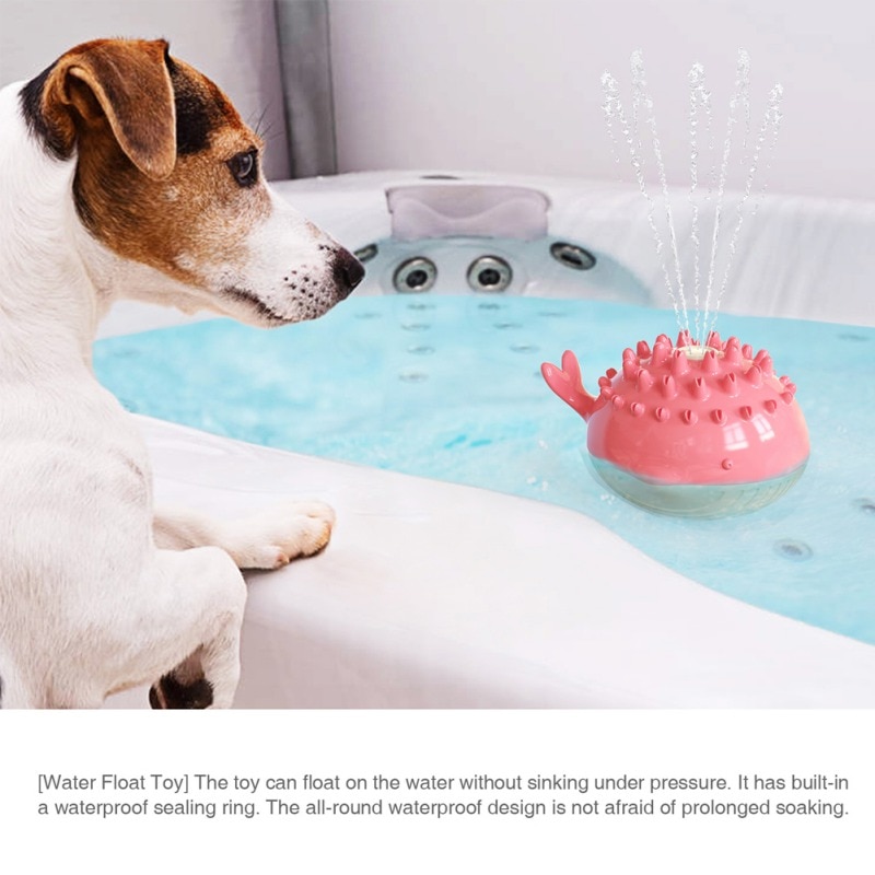 Dog Interactive Water Jet Toy Molar Teeth Cleaning Crocodile Floating Toy Pet Dog Squeaker Dog Training Toys Pets Accessories — image 3