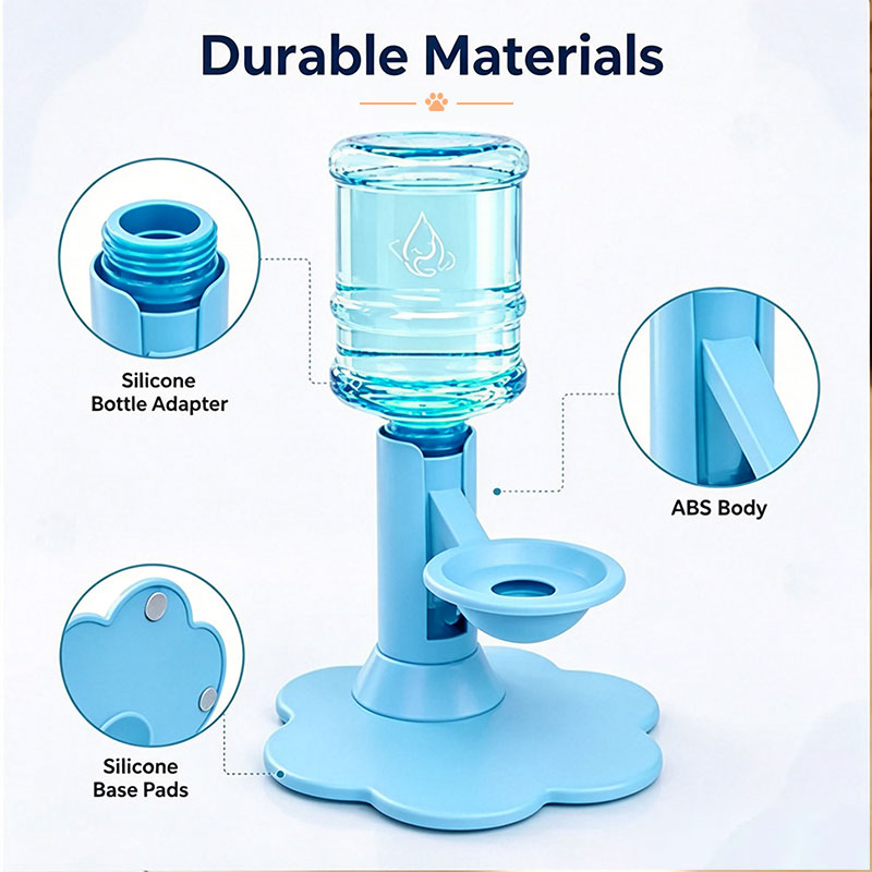 Gravity Cat Water Dispenser, No Electricity, Filter-Free, Adjustable Height Pet Fountain for Cats & Small Dogs — image 4