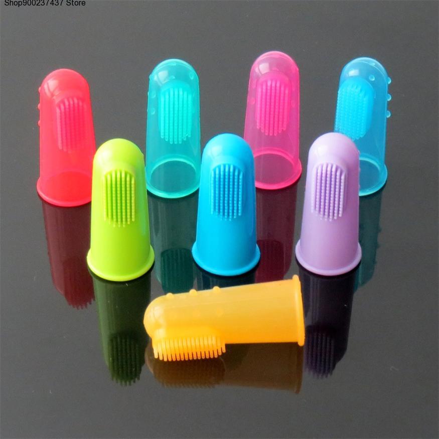 Pet Toothbrush Silicone Finger Dog Toothbrush Cat Finger Sets Brushing Teeth Oral Cleaning Supplies — image 2