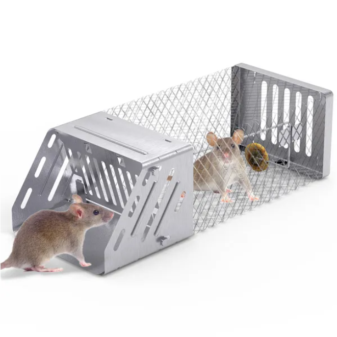 Trampa Automática de Ratas con Puerta Única Cárcel de Ratones Humana para Animales Vivos Interior y Exterior — imagen 3