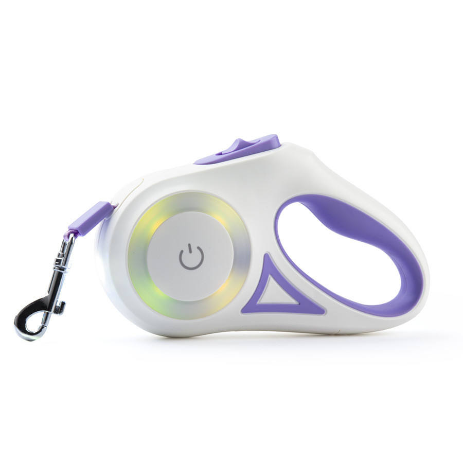 Cuerda Retráctil Automática para Perros con Iluminación - Cadenita de Perro - Suministros para Mascotas - Cuerda de Lazo — imagen 1