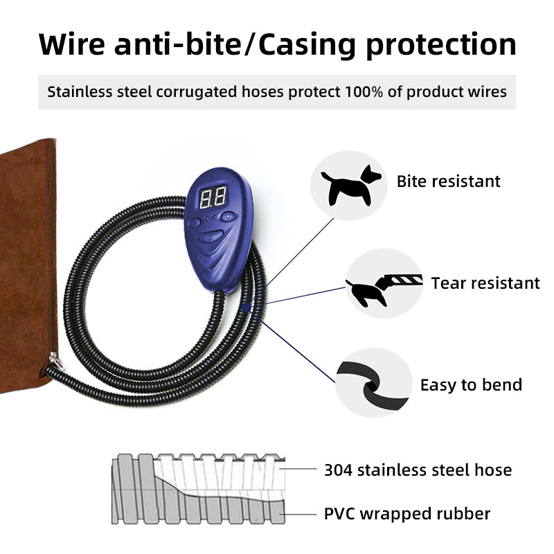 Cat And Dog Heating Electric Blanket European Standard U.S. Standard Anti-Scratch Bite Intelligent Constant Temperature Heating Pad Pet Heating Pad — image 4