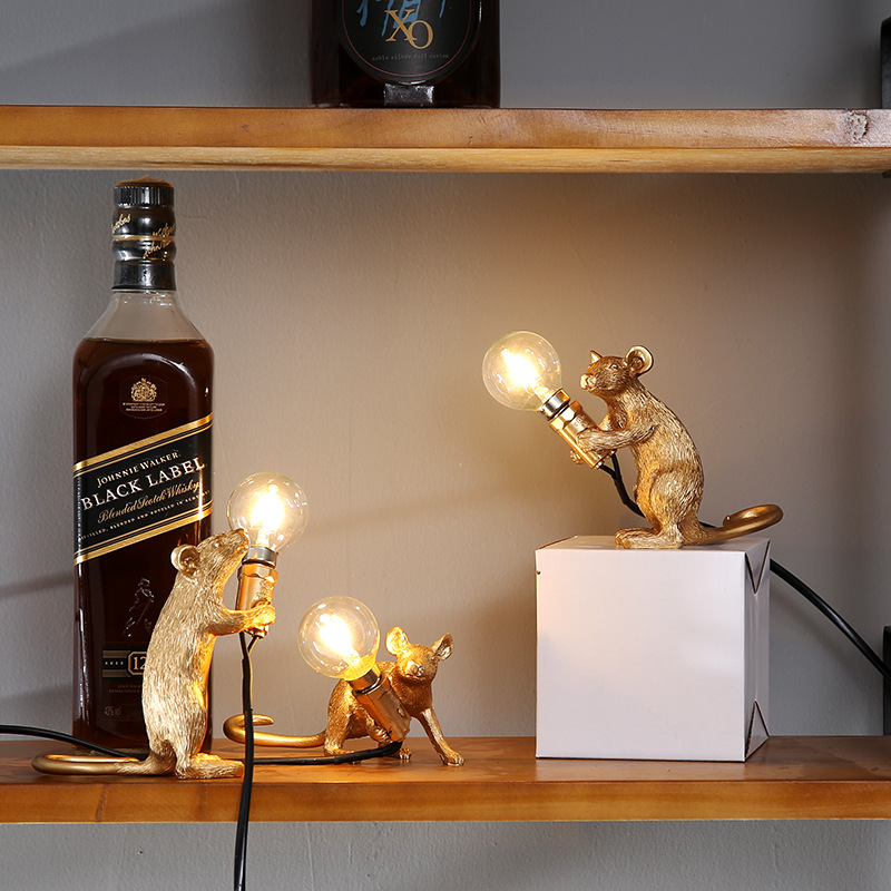 Lámpara de Resina Mini Animal Ratón Luz — imagen 9