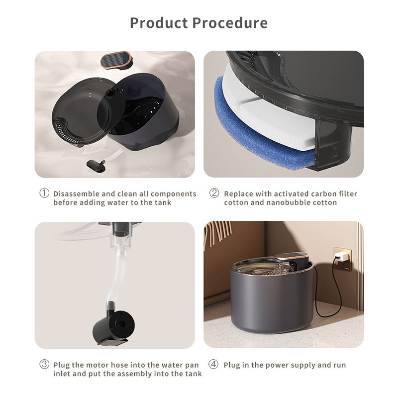 Pet Intelligent Water Dispenser Cat Automatic Water Feeder Large Capacity Automatic Circulation Cat And Dog Drinking Bowl — image 5
