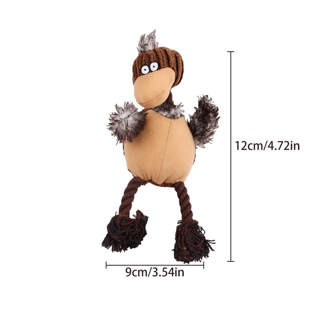 Stuffless Dog Toys Plush Toys For Aggressive Chewers Dog Toys For Aggressive Chewers Puppy Chew Toys Squeaky Plush Dog Toy With — image 4