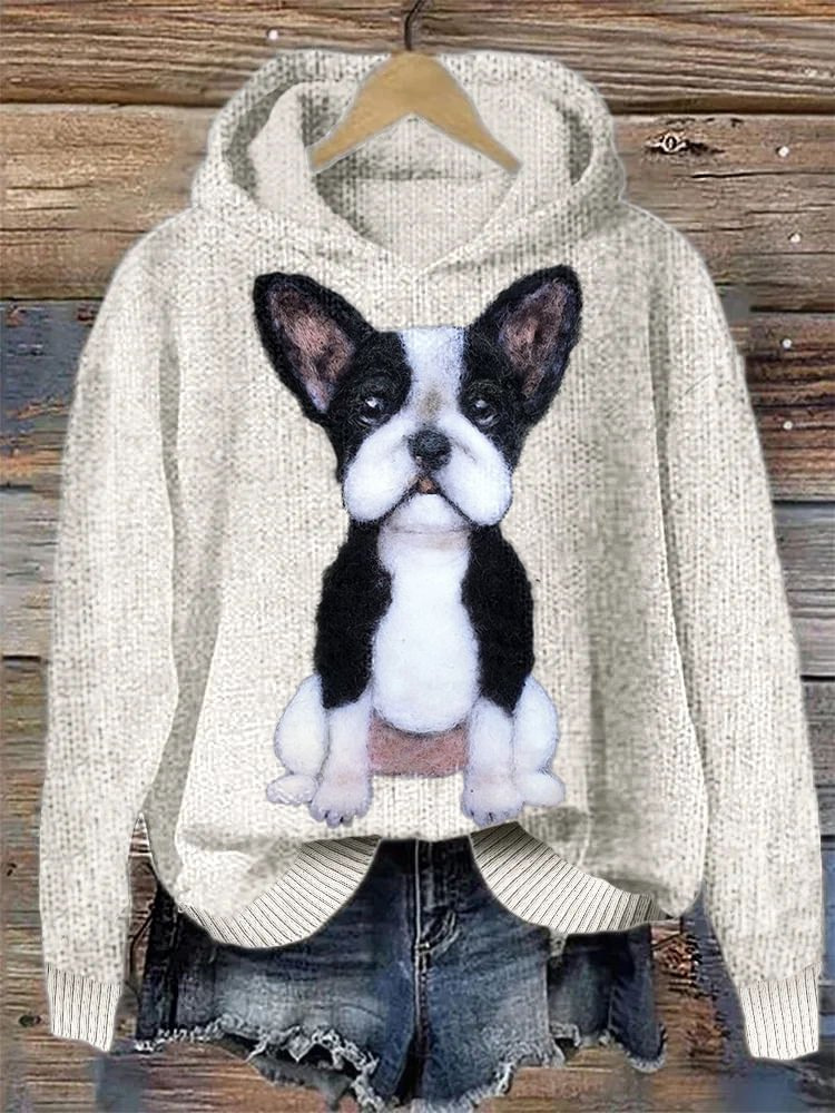 Suéter con Capucha de Estampado Animal para Mujer — imagen 7