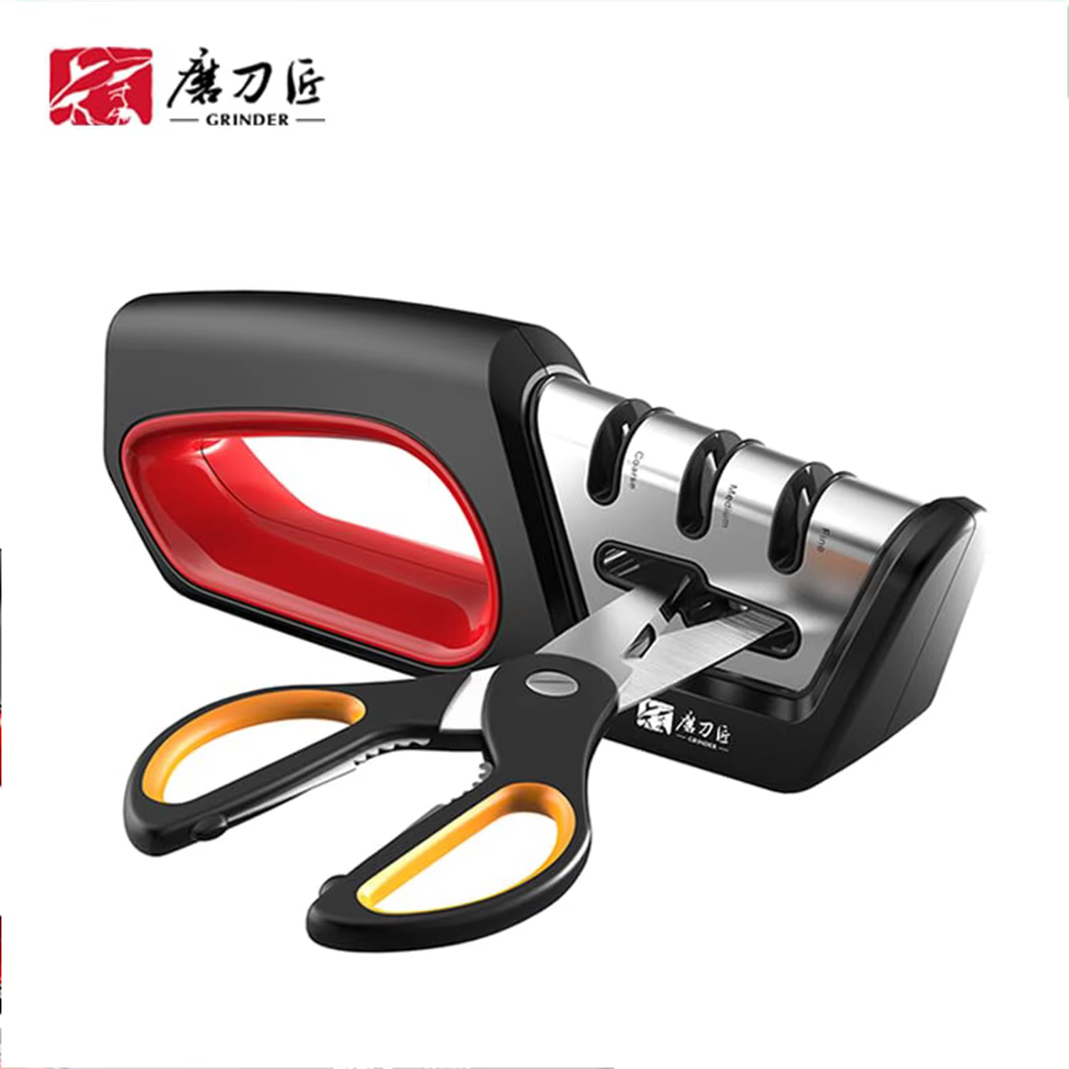 Four in One Kitchen Sharpener Restores Serrated Blade Knives and Scissors, Diamond Tungsten Steel Ceramics — image 5