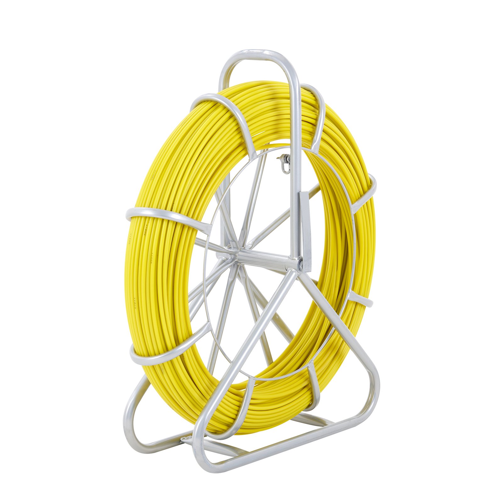 Tubo de Pescador VEVOR de Fibra de Vidrio, 492 pies, Accesorio para Cable con 3 Cabezas de Extracción y Soporte de Rueda de Acero, Herramientas para Pesca en Muros y Conduits Eléctricos No Conductores — imagen 7