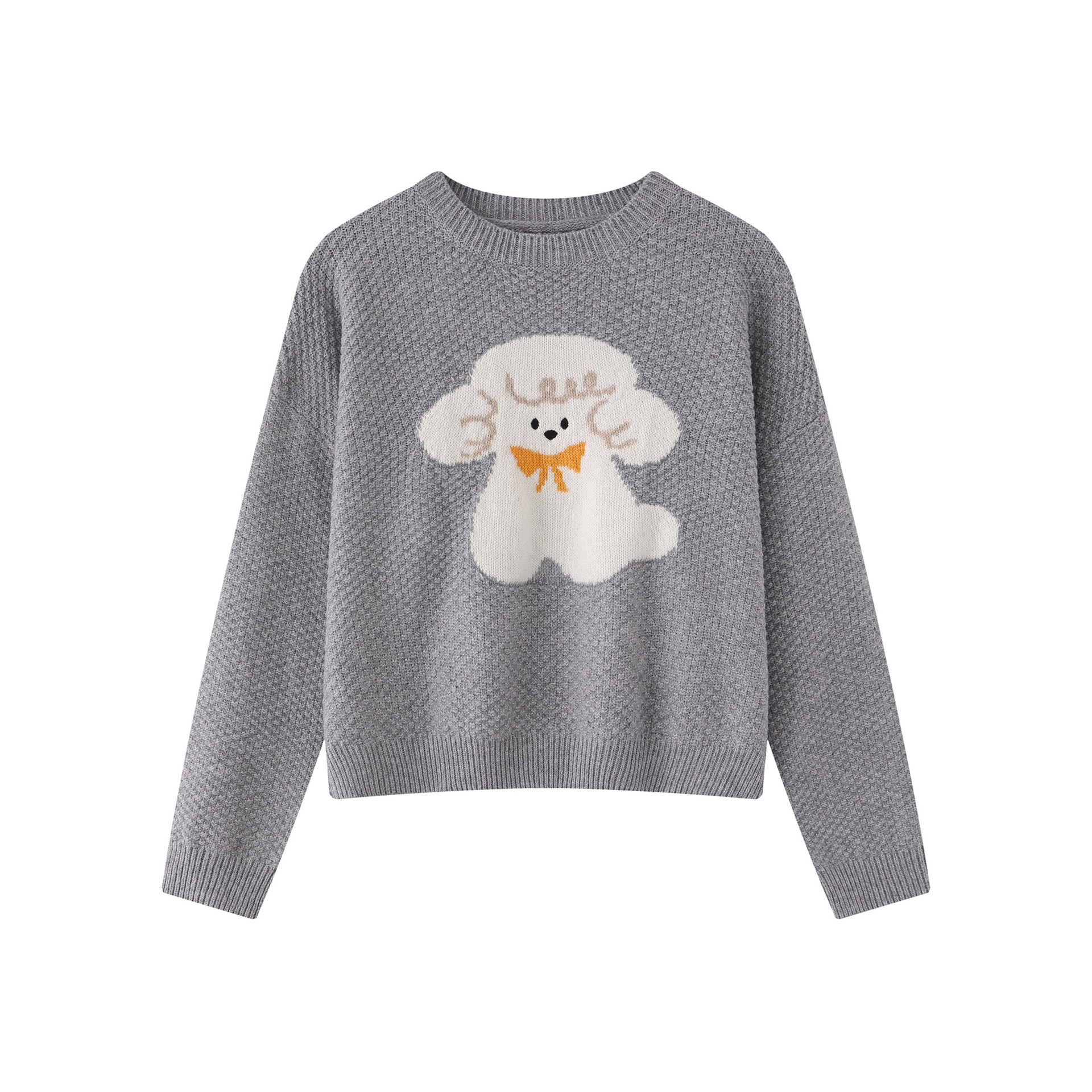 Simple puppy jacquard sweater — image 7