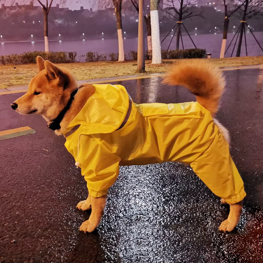 Chaquetón de Agua para Perros Jumpsuit Impermeable para Canes Labrador y Golden Retriever — imagen 1
