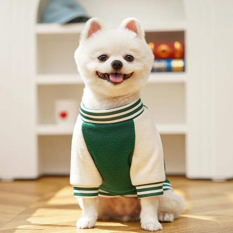 Fleece Dog/Cat Outdoor Jacket - Small/Medium Pets, D-Ring & Buttons — image 6