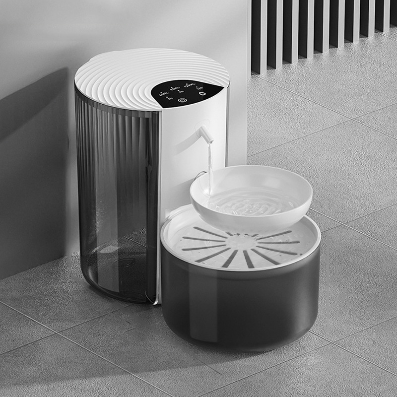 Pet Smart Water Dispenser with Filtration and Waste Separation, Tilt-Style Automatic Cat Water Fountain, Wireless 3L Large Capacity Water Dispenser — image 3