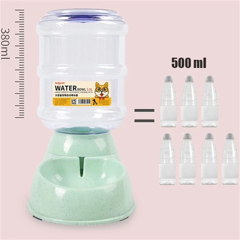 Alimentador Automático de Paja de Trigo Grande Capacidad 3.8L para Mascotas Comida y Agua — imagen 5
